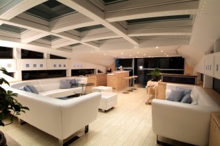 BLUE PRINCESS STAR -  Salon looking Aft